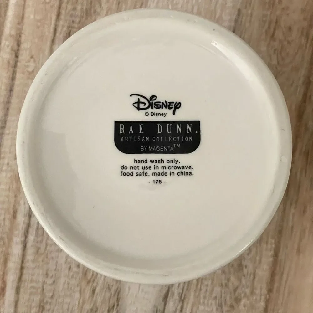 NWT Gorgeous 3D Rae Dunn Disney Canister White Ceramic Tinkerbell Tinker Bell